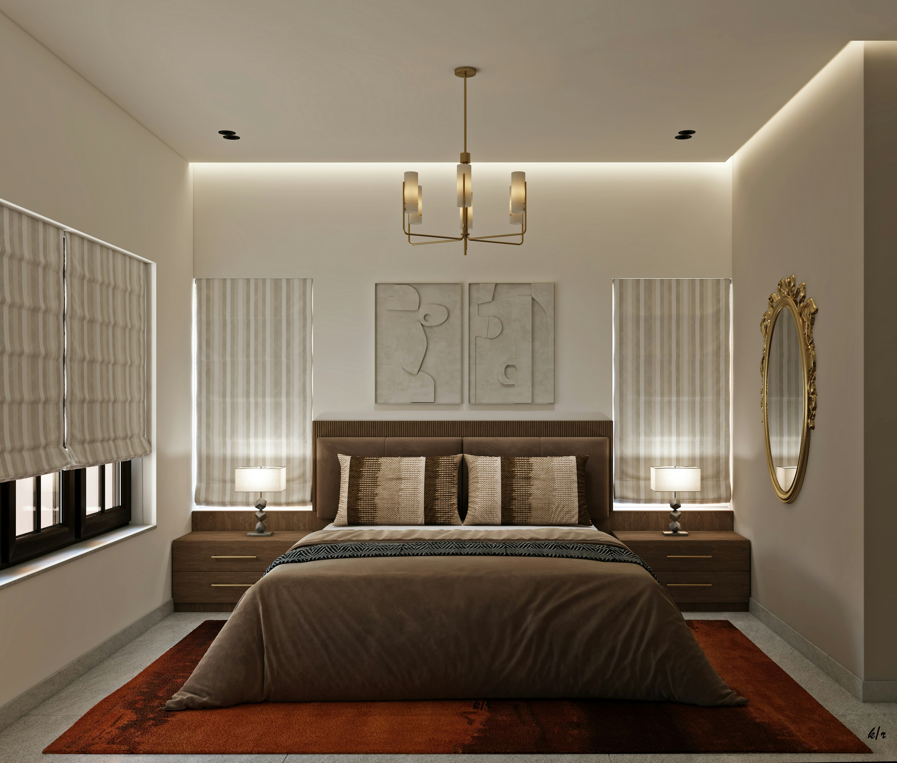 Virtual Room Design — serene organic bedroom with warm morning light
